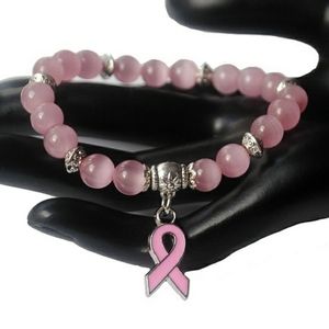 Pink Ribbon Cancer Awareness Bracelet
